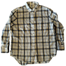 Madewell Boyfriend Shirt Womens XS 100% Cotton Blue Pink Plaid Long Slee... - $15.66