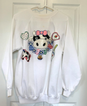 Vintage 90s Custom Made Elsie the Cow Real Working Cow Bell XL Rhinestones USA - £23.79 GBP