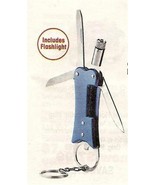 Multi-Tool Functionall Key Chain ~ Color: BLUE &amp; SILVER~5 Features~New O... - $16.17 CAD