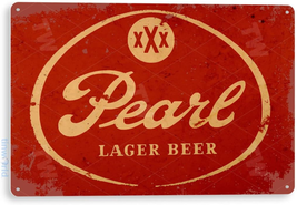 TIN SIGN Pearl Beer Sign Rustic Retro Pub Bar Sign Brewery Cottage Cave C670 - £16.78 GBP