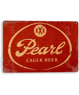 TIN SIGN Pearl Beer Sign Rustic Retro Pub Bar Sign Brewery Cottage Cave ... - £16.78 GBP