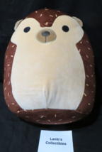 Hans Brown Hedgehog plush Original Squishmallow 14&quot; large ultra soft toy... - $70.07