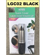 KISS COLORS QUICK COVER GRAY HAIR TOUCH UP  'BLACK' LGC02 STICK TYPE - $4.59