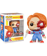 Child&#39;s Play Chucky Half Battle Damaged US Excl Pop! Vinyl - $34.17