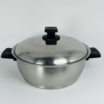 Rena Ware 3 Qt 9.5” Stock Pot Pan W/ Lid Stainless Steel USA Vintage Dut... - $48.37