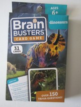 Brain Busters Gaming Cards Over 150 Trivia Questions 31 Cards -  Dinosaurs New! - £1.98 GBP