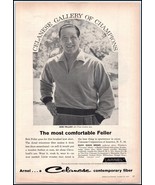1950s Arnel Men&#39;s Shirts PRINT AD MLB Player Bob Feller (Celanese Fiber)... - $10.65 CAD