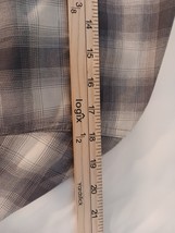 Wrangle Long Sleeves Spread Collar Shirt Gray Plaid - Medium image 6