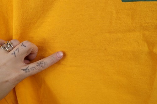 Vintage 90s Mens Large Spell Out Boise Marketing Services T-Shirt Yellow USA Item image 5