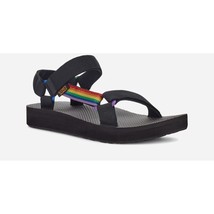 Teva Men&#39;s Mid Universal Pride Platform Sandal F16221B Black Rainbow Size 11 - £46.90 GBP
