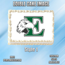 Eastern Michigan Edible Image Topper Cupcake Frosting 1/4 Sheet 8.5 x 11&quot; - $11.75