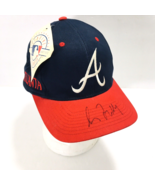 Vintage 90s Atlanta Braves Snapback Hat Cap Genuine Merchandise - Autogr... - $1,624.89 MXN