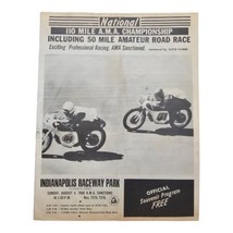 1968 AMA 110 Mile Championship Motorcycle Road Race Indianapolis Raceway... - £18.75 GBP