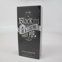 BLACK XS BE A LEGEND IGGY POP by Paco Rabanne 100 ml/ 3.4 oz EDT Spray NIB - $79.19