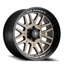 LHD20 20X10 8X165 -18 122.1 Gloss Black Lip Satin Bronze Face Milled - $387.75