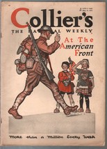 Collier&#39;s 5/18/1918-WWI issue-pulp fiction- American Flag-Piggly Wiggly-VG - £94.23 GBP