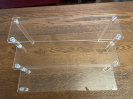 Acrylic Display Risers,Clear Shelf 3 Tier Cupcake 12.6 x 3.54 x 0.71 inches - $16.63