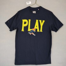 Play Cloths Our Gang! Running Jack Men&#39;s M Navy Graphic Crew T-Shirt Str... - $29.00