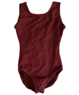 Eurotard Child Burgundy Cami Dance Leotard, Size Int (6x-7) NEW - $224.55 MXN