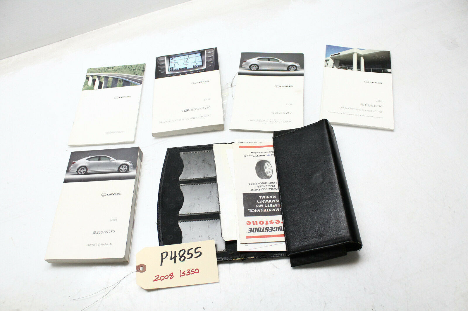 2008 LEXUS IS250 IS350 OWNERS OPERATOR MANUAL BOOKS AND CASE P4855 - $42.99
