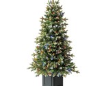 4.5 ft Pre-Lit Potted Aspen Artificial Christmas Tree, Color-Changing - $148.50