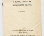 Excavation of A Burial Mound at Ngorongoro Crater By Hamo Sassoon  - $15.84