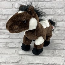 Ganz Webkinz Pinto 9&quot; Plush Brown White Stuffed Pony Horse No Code HM147  - £7.99 GBP