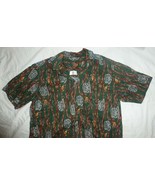 Party Shirt - Mens Hawaiian tropical shirt fishing pole pattern Ele Legu... - £5.99 GBP