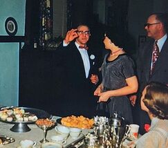 VTG 1952 Kodak Kodachrome Slide Christmas Dinner People Around Table Foo... - $9.99