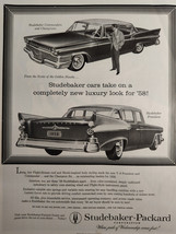 1957 Holiday Original Art Ad Advertisement Studebaker Packard Automobiles! - £8.49 GBP
