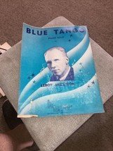 Vintage Sheet Music ; Blue Tango Piano Solo , Leroy Anderson 1951 - £6.15 GBP
