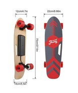Electric Skateboard with Remote 350W Brushless Motor, 12MPH Top Speed 8 Miles - $249.89
