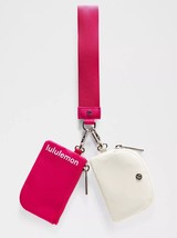 LULULEMON Dual Pouch Wristlet Passionate/ Bone NEW USPS SHIP - $1,300.09 MXN