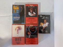 Lot of 5 Barry Manilow Audio Cassette Tape - Swing Street Because It&#39;s Christmas - £16.15 GBP