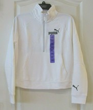 Puma Half Zip Pullover Crop Sweatshirt Rosewater or White Women&#39;s Sz XS-... - $365.67 MXN+
