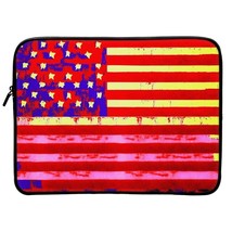 USA Mac Book Pro 16&quot; Sleeve - American Flag Laptop Sleeve - Colorful Mac Book Sl - £30.89 GBP