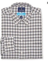 Stafford Mens Oxford Wrinkle free Long Sleeve Dress Shirts 17-17 1/2 34&quot;-35&quot;Slim - £23.07 GBP