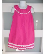 HARTSTRINGS Pink W/White Circle Applique Dress Size 5 Girl&#39;s - $262.29 MXN