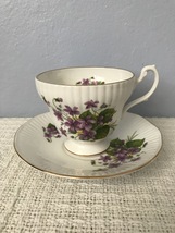 Vintage 1980s Royal Minster Fine Bone China Teacup and Saucer, Made in E... - $22.00