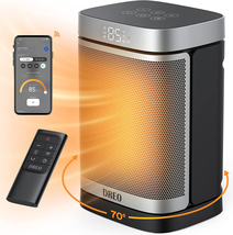 1500W Smart Space Heaters for Indoor Use, Portable Heater with 70°Oscillation, W - £65.47 GBP