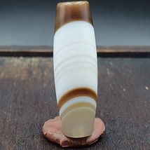 Ancienne perle d&#39;agate baguée motif naturel rare ancien yéménite 37 mm BD-9 - $874.31 MXN