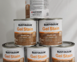 (6 Ct) Rust-Oleum 8 Oz GEL STAIN Golden Oak 1 COAT APPLICATION No Drips ... - $39.59