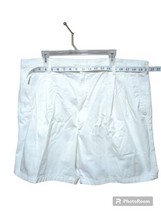 Oak Creek Shorts Mens Size 42 Big and Tall White Pleated. Casual Easy Care  - £8.76 GBP