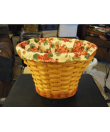 Longaberger Geranium Basket Signed By Bonnie Longaberger w/Liner &amp; Prote... - £42.61 GBP