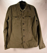 Slate &amp; Stone Mens Cole Button Front LS Shirt Green M - $34.65