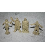 Marx Circus Clown 45mm Unpainted Miniature Figure very rare (4x) dec19 #B2 - £45.93 GBP