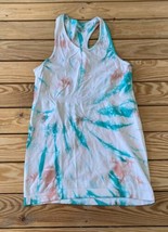 Zyia Active Women’s Tie Dye Racerback Tank Top Size M White Blue AB - $15.74