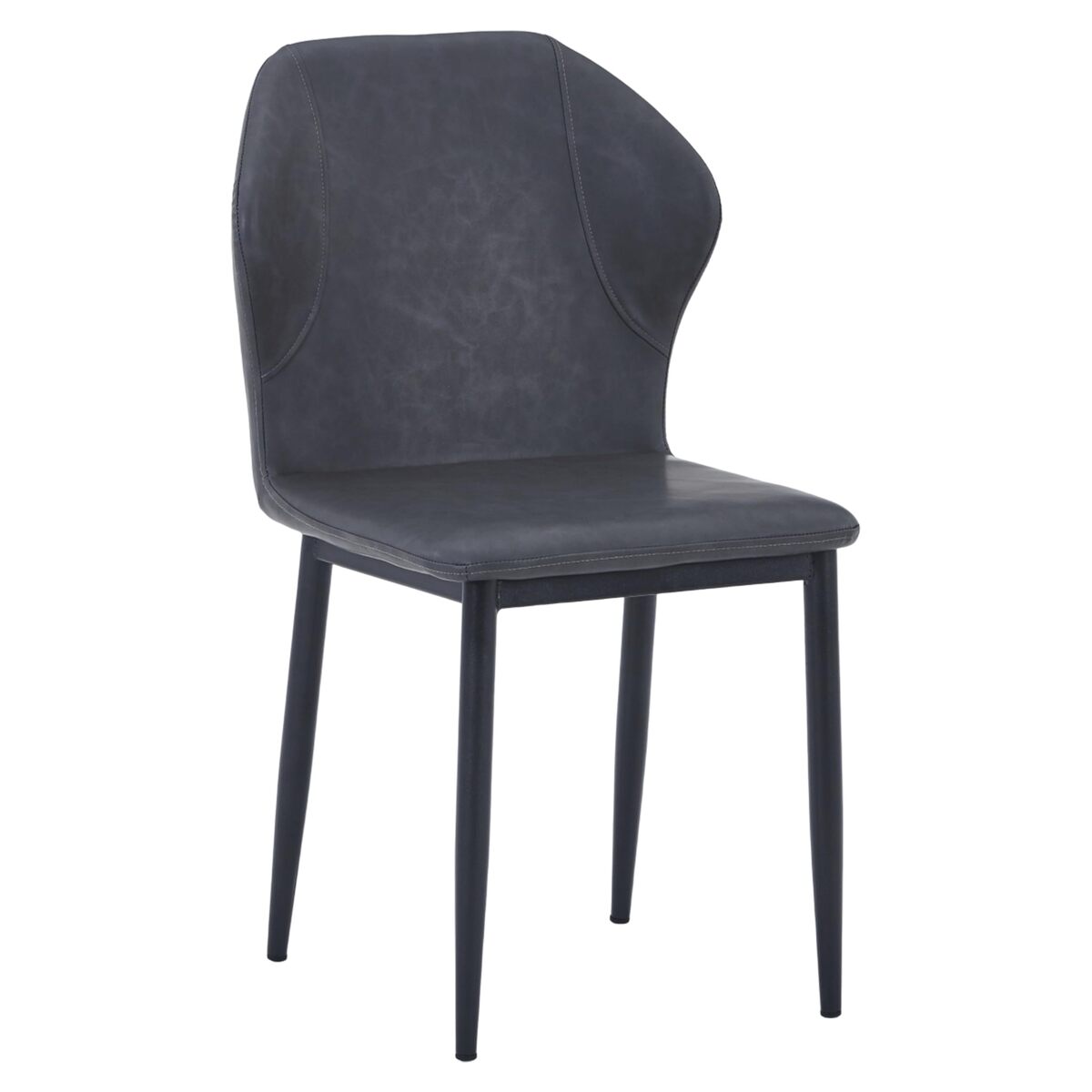 LeisureMod Dining Chair Upholstered in Fabric with Iron Legs for Living ... - $249.90