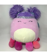 Squishmallows Plush 14&quot; Squishdoo Plush Pink Octopus Jeanne - £34.26 GBP