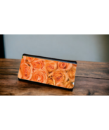 Women&#39;s Trifold Wallet Orange Roses Design - $24.95